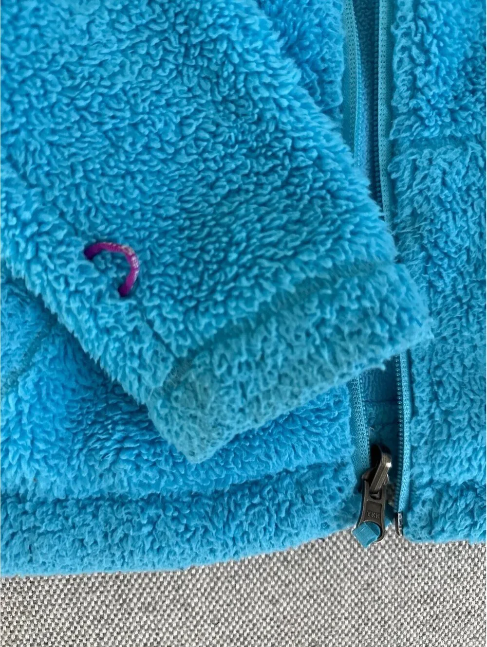 LL Bean blue fleece size 4T